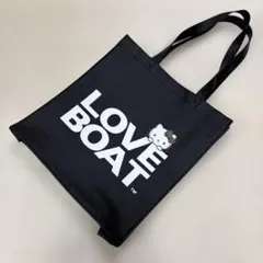 ラブボート ハローキティトートバッグ リボン　ヒョウ柄 黒 LOVE BOATのサムネイル