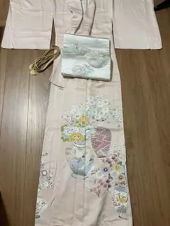 薄いピンクの訪問着３点セット