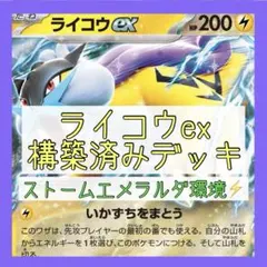 【本格構築⚡️】ライコウexデッキ 構築済みデッキ メガライボルトexデッキのサムネイル