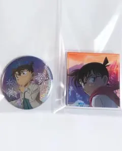 劇場版名探偵コナン 隻眼の残像　ホロ缶バッジ　バッジスタンド　江戸川コナン