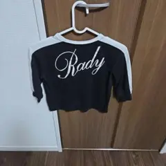 Rady バイカラー 七分袖 トップス