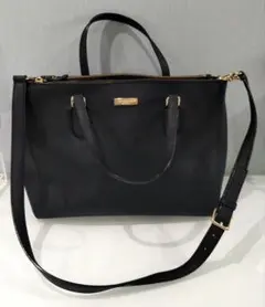 kate spade ブラック 大きめバッグ