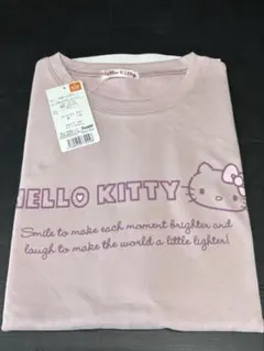 ハローキティ 半袖ワンピース ルームウェア パジャマ M〜L ダスティピンク