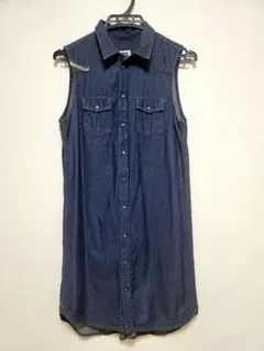 【DIESEL 】ディーゼル　デニムシャツ☆　ダメージデニムシャツ　XSサイズ