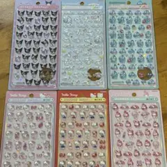 正規品　サンリオmini 6枚セット　即日配送　ボンボンドロップシール