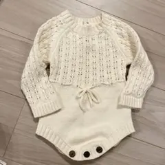 韓国服　ロンパース　ニットセーター ベビー服　66