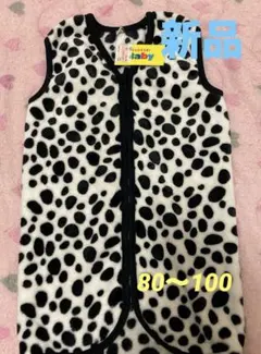 新品ダルメシアン柄スリーパー⭐️80〜100サイズ