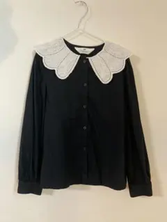 H&M ブラウス　黒　130cm