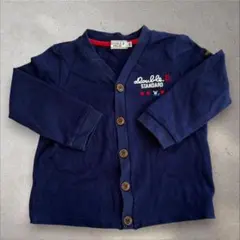 ミキハウス　カーディガン　ネイビー　くま　100