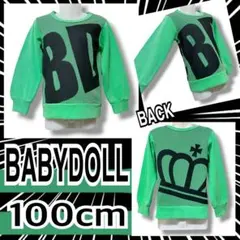【BABYDOLL/100】ドット×デカロゴプリントトレーナーのサムネイル