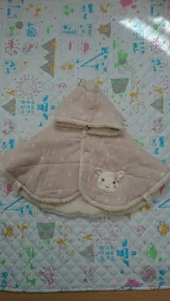 【新品・未使用】クーラクール かわいい リバーシブル ポンチョ 70～80センチ