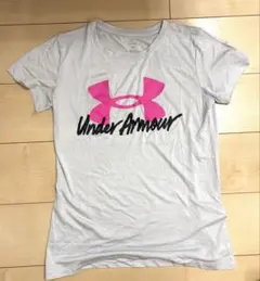 【美品/匿名発送】Under Armour グレー ピンク Tシャツ L