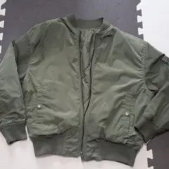 ＊GU＊リバーシブルMA-1 ブルゾン カーキ