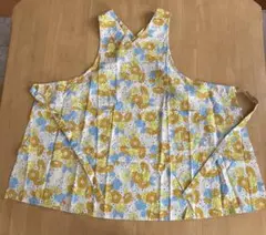 【新品】ジャンニバレンチノ エプロン 綿100% 花柄のサムネイル