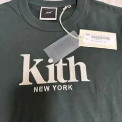 KITH NEW YORK ロゴ刺繍 Tシャツ 未使用ダークグリーン新品のサムネイル