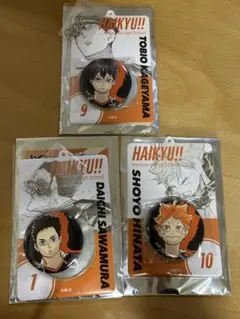 ハイキュー!! 缶バッジ ＆特製ホルダーコレクション 日向　影山　澤村3点セット
