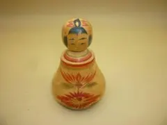 昔の鳴子系こけし■秋山忠市・69才・作品・在銘★えじこ・東北こけし・民芸品