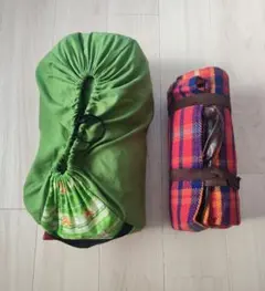 【未使用】Caleman スリーピングシェラフとチェック柄マットのサムネイル