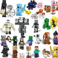 Minecraft フィギュアセット 多様なキャラクター29体