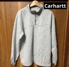 Carhartt グレー ハーフジップスウェット