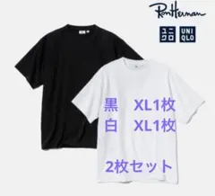 2枚セット【ユニクロ】　ロンハーマン　コラボTシャツ　XLサイズ黒白セット