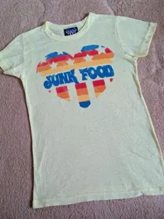 Junk Food ロゴ プリント Tシャツ イエロー