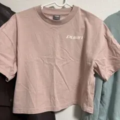 PUMA ショート丈 Tシャツ ピンク S 1/20まで