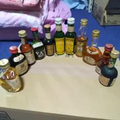 フランス製 ミニチュアボトル 木箱 パスティス リキュール ミニボトル