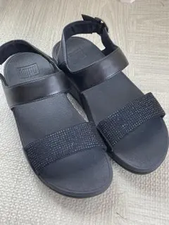fitflop フィットフロップ　キラキラストラップ　ネイビーUS7のサムネイル