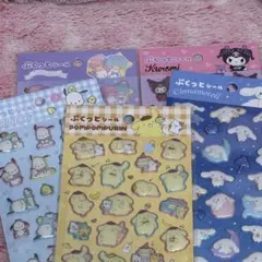 Sanrioぷくっとシール5シート　ぷっくりサンリオシール