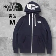 ユ様 美品✨ノースフェイス ジップアップパーカー 黒 M 定番人気ユニセックス