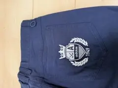 adidasゴルフ ネイビー ストレートパンツ　Ｗ85 刺繍　美品