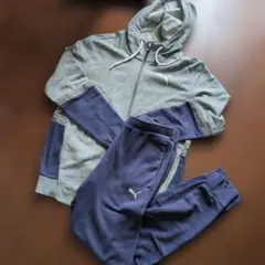 Puma プーマ ジャージ上下セット ネイビー スウェット パーカー　M