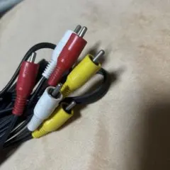 RCAケーブル 3色コネクタ　赤白黄