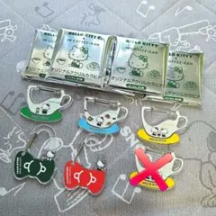 ✩ハローキティ 珈琲館　オリジナルアクリルカラビナ 6個セット ✩