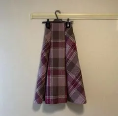 snidel ロービング チェック フレアスカート