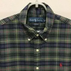 ①ラルフローレン RALPH LAUREN タータンチェックシャツ