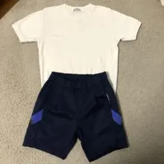 子供用体操服セット ホワイト/ネイビー130 140
