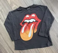 ZARA The Rolling Stones 長袖Tシャツ ダークグレー