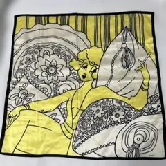 マークバイマークジェイコブス　シルクスカーフ　大判　イタリア製　ヴィンテージ