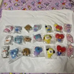 BT21 ふわふわマスコット ぬいぐるみ キーホルダー 21個