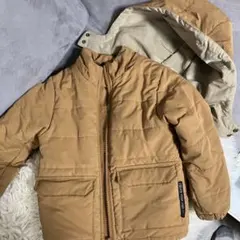 DILASH 110ブラウン中綿コート フード取り外し可能