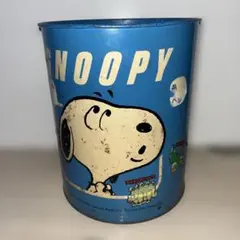昭和レトロ　スヌーピー ゴミ箱 まじゃりんこシール3枚 1980年代前半 レア