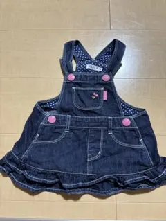 ベビー服　DOUBLE.B フリーサイズ　デニムワンピ