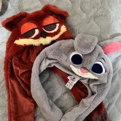 上海ディズニー限定　ズートピア ジュディ　ニック　ファンキャップ　被り物