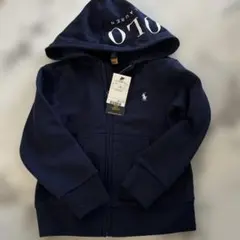 新品未使用 ポロラルフローレン 110 4サイズ ネイビー パーカー