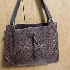 美品 ゲラルディーニ ハンドバッグ 2way ショルダー バケツ型 巾着 