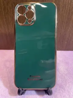 iPhone 12 Pro Max ケース グリーン 光沢仕上げ