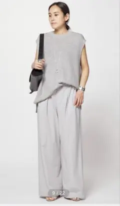 AP STUDIO Lightgraybeige ノースリーブknitのサムネイル