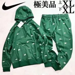 「極美品」NIKEセットアップ y2k ロゴプリント グリーン 着画アリ
